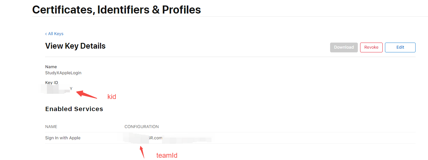 Get Key ID and Download .p8 File