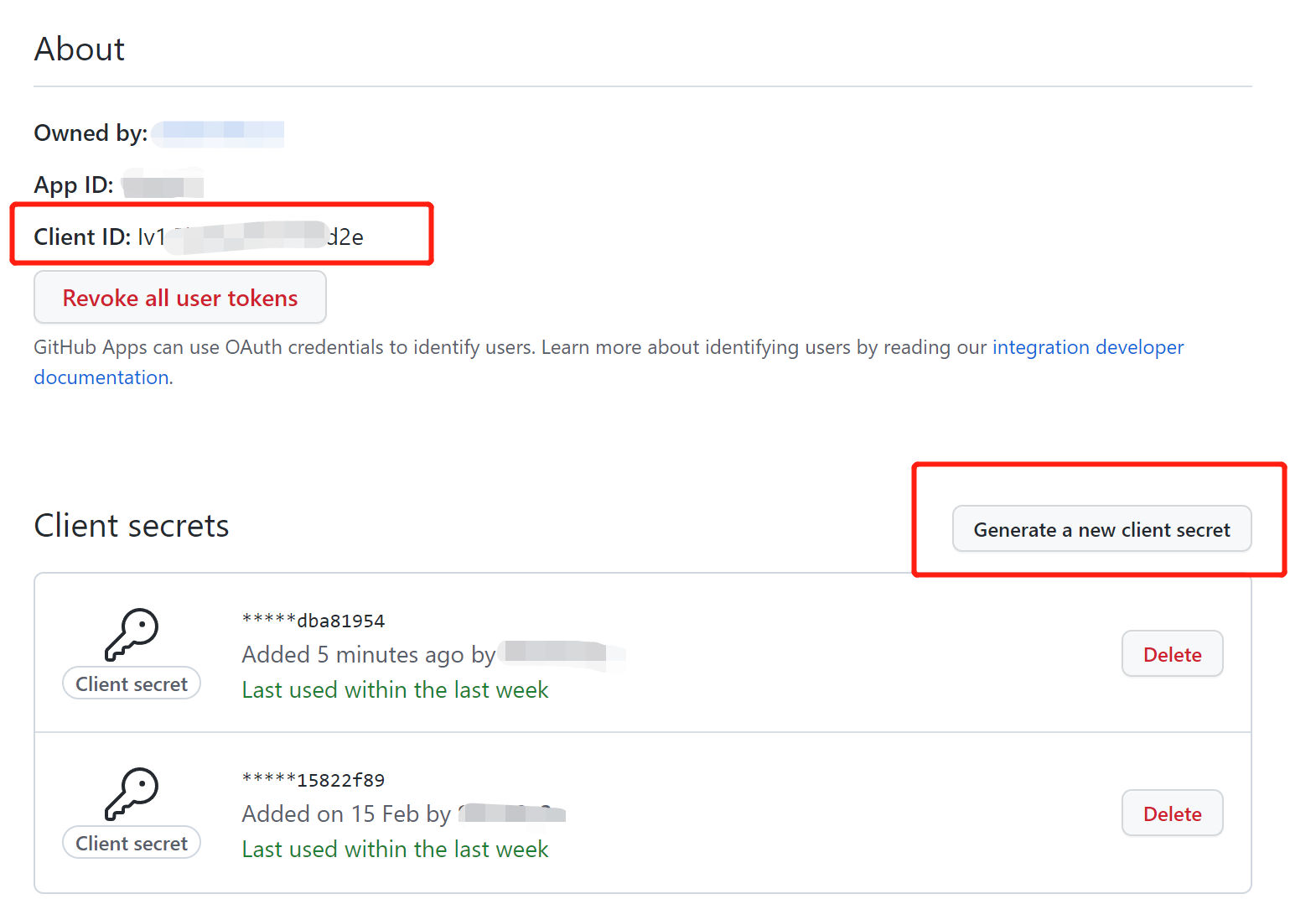 GitHub 클라이언트 ID