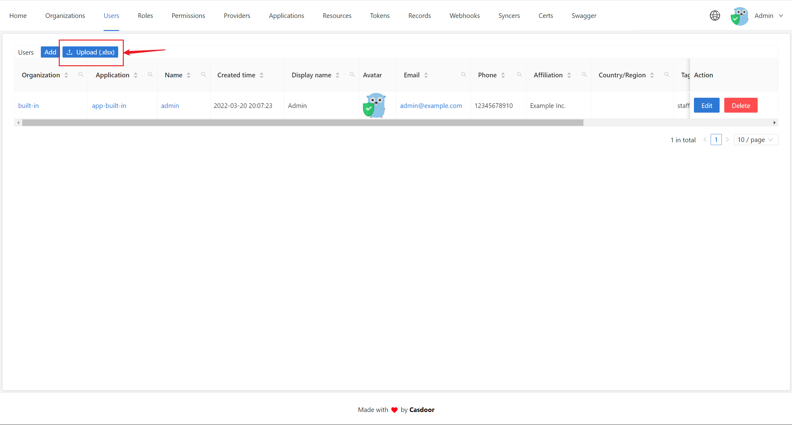 Importando Usuários