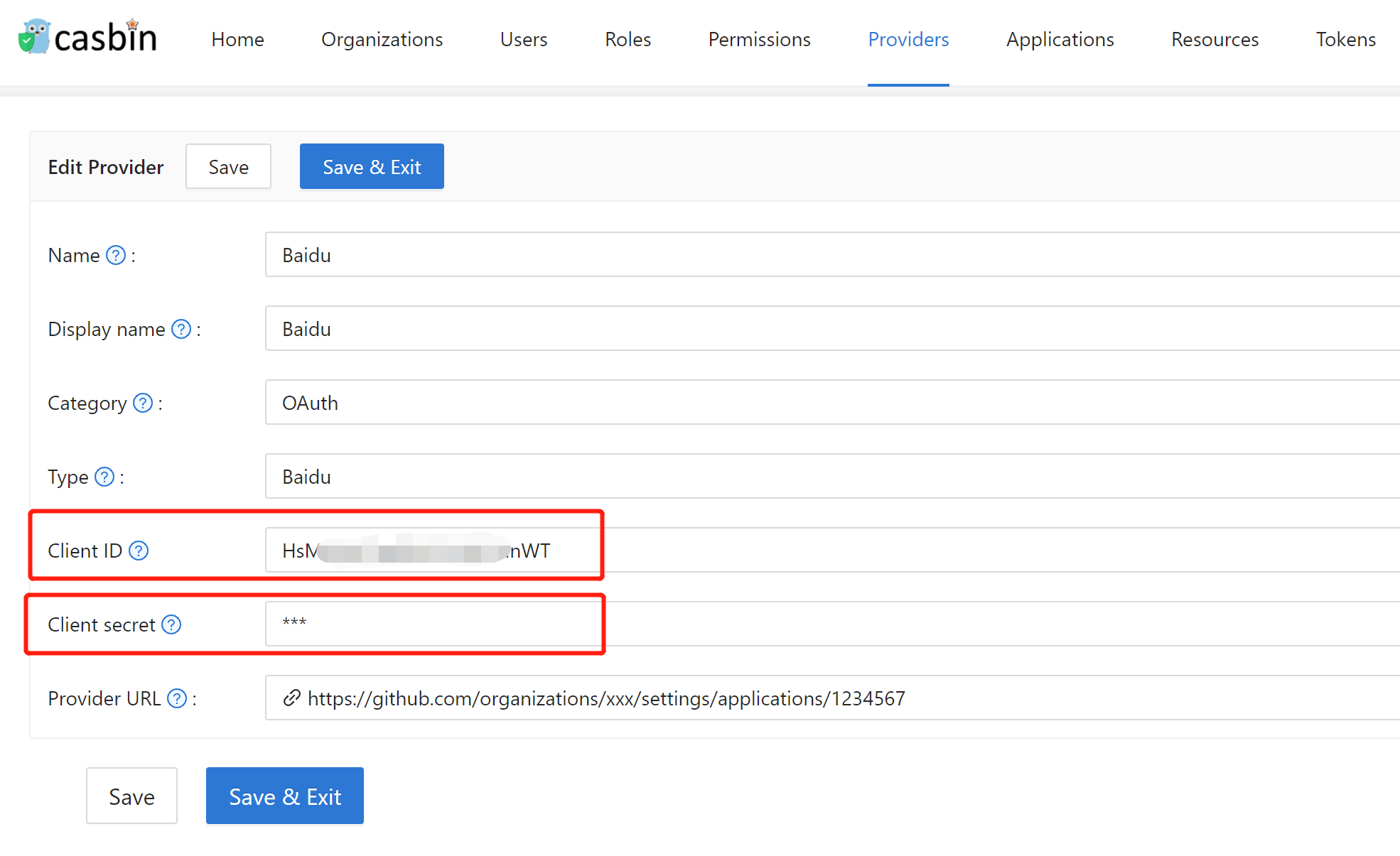 Провайдер Baidu