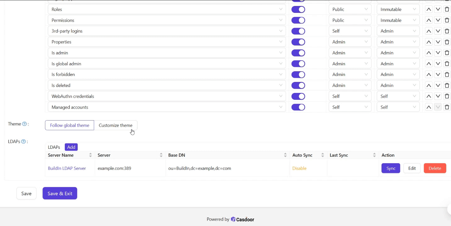 редактировать тему