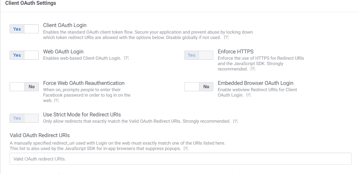 URI перенаправления