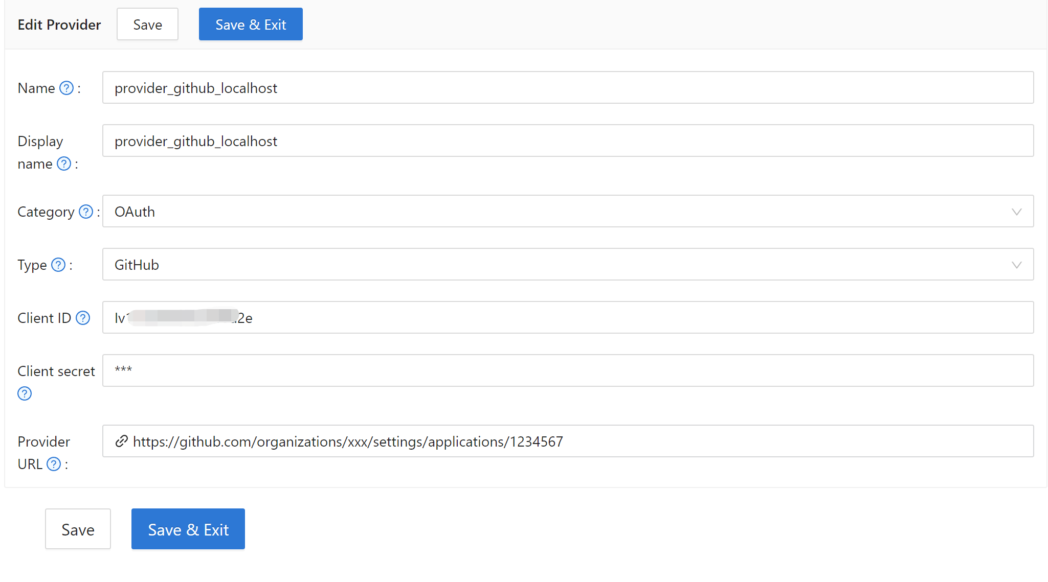 Провайдер Github