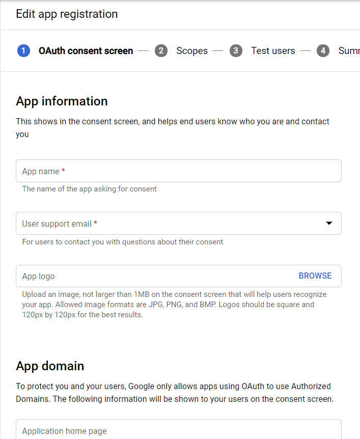 การลงทะเบียนแอป
