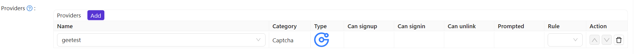 ตั้งค่าผู้ให้บริการแอป