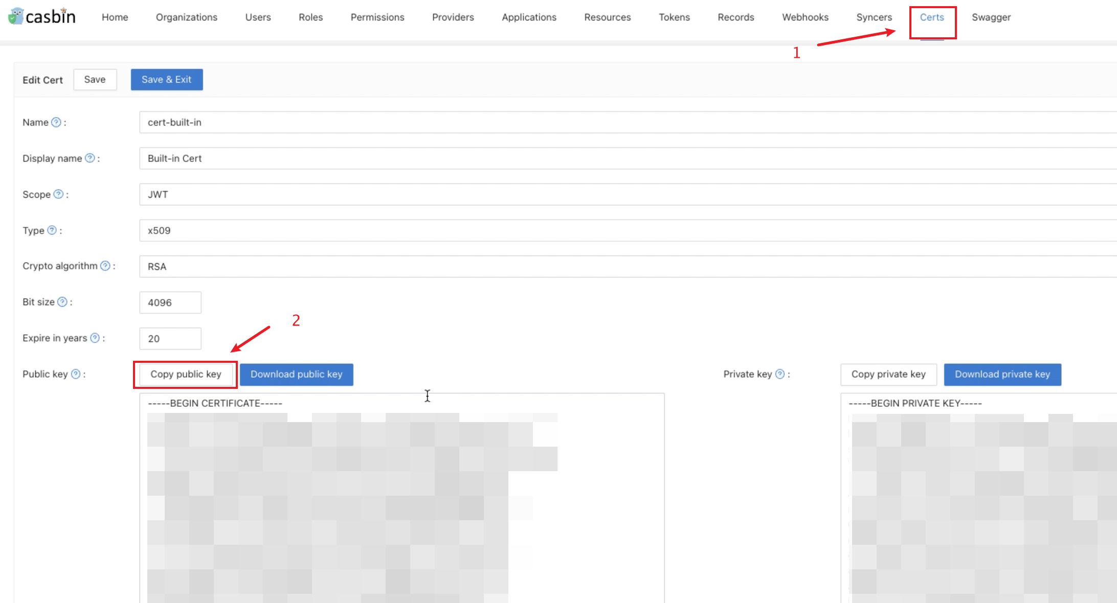 กุญแจสาธารณะ JWT