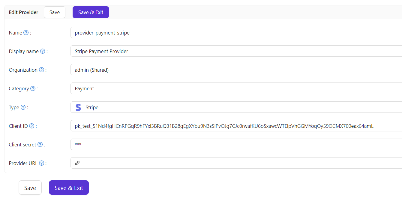ผู้ให้บริการ Stripe