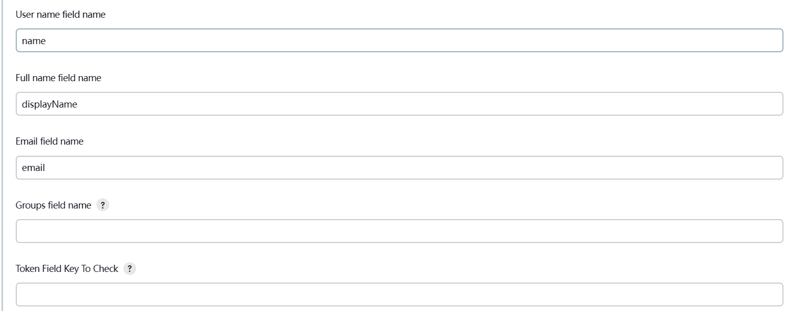 Налаштування поля Userinfo